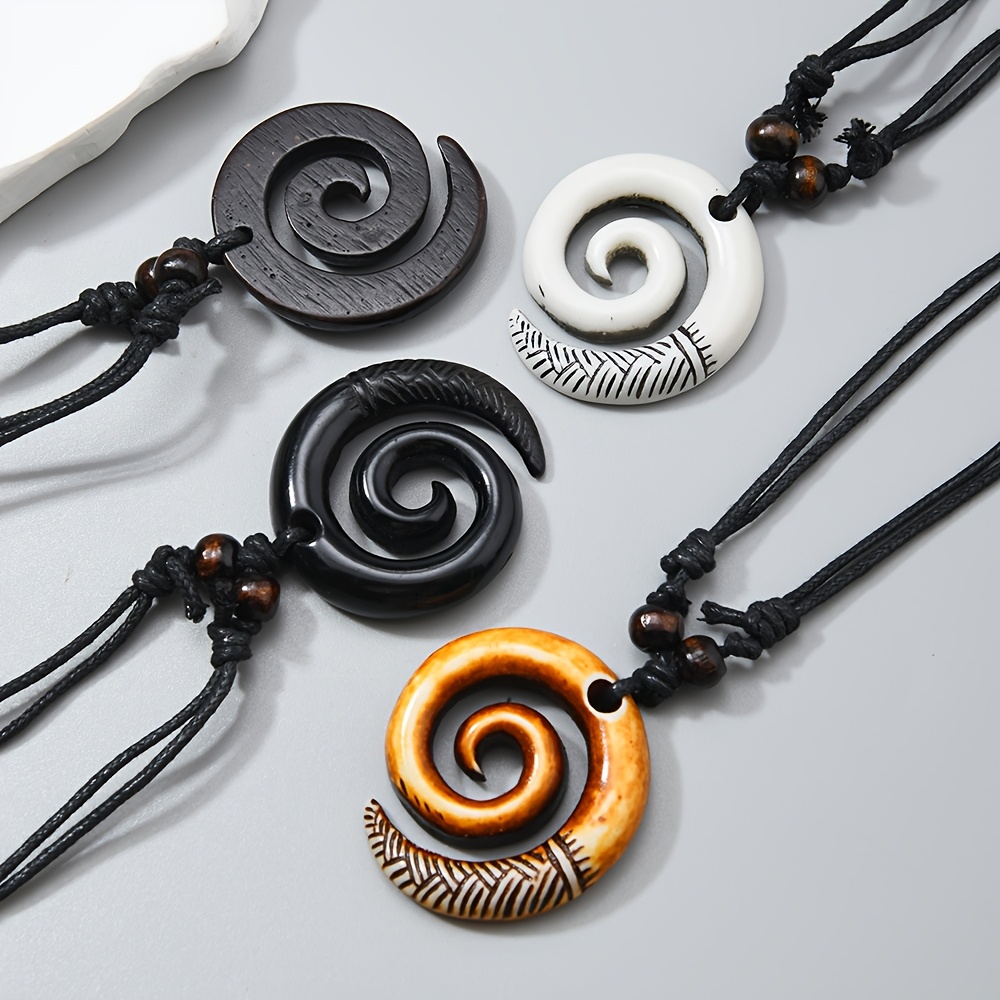 4pcs Adjustable Rope Chain Necklaces Set for Men and Women